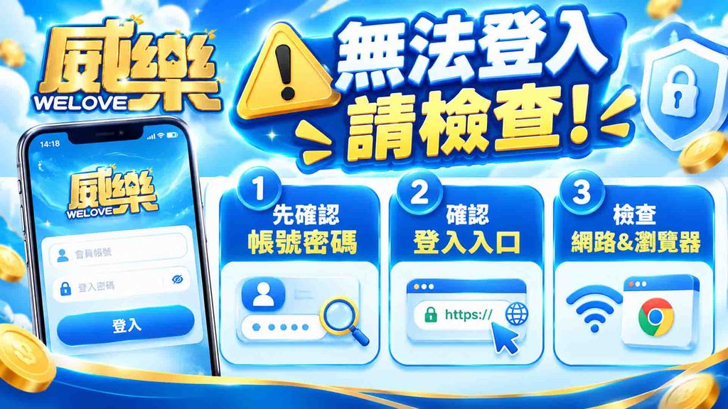 威樂娛樂城登入不了怎麼辦?