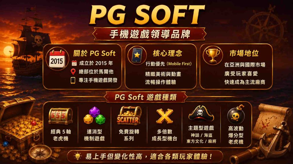 PG廠商的介紹